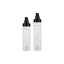 Keyuan Packaging 5.1oz/150ml 24-400 PET Cylinder Bottle with PP Treatment Pump and Flush ABS Overcap
