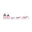 Keyuan Packaging 0.7oz/20ml 35-400 Luxury Acrylic Faceted Jar with Matching Faceted Acrylic Screw Cap