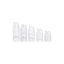 Keyuan Packaging 3.4oz/100ml PP Cylinder Airless Bottle with Curved Lotion Pump and Flush PP Overcap