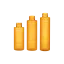 Keyuan Packaging 3.4oz/100ml 24-400 PET 2.7oz/80ml 24-400 PET Cylinder Bottle with PP Fine Mist Sprayer and ABS Overcap