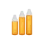 Keyuan Packaging 3.4oz/100ml 24-400 PET 2.7oz/80ml 24-400 PET Cylinder Bottle with PP Fine Mist Sprayer and ABS Overcap