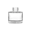 Somang Glass 1oz/30ml 20-410 Clear Glass Squat Cylinder Cosmetic Bottle with Premium Heavy Base for Foundation, Perfume, & Serum