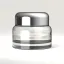 Somang Glass 2.7oz/80ml 50-410 Clear Glass Face Moisturizer Jar with Premium Heavy Base & Matching Step Cap