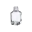 Somang Glass 1oz/30ml 20-410 Clear Glass Square Cosmetic Bottle with Premium Heavy Base for Serum, Perfume, & Foundation