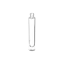 Somang Glass 0.3oz/10ml 13-415 Clear Glass Slim Cylinder Lip Gloss Tube