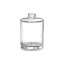 Somang Glass 1.7oz/50ml 18-400 Clear Glass Squat Cylinder Cosmetic Bottle with Premium Heavy Base for Serums, Oils, Perfumes, & Foundation
