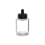 Somang Glass 1.7oz/50ml 18-400 Clear Glass Squat Cylinder Cosmetic Bottle with Premium Heavy Base for Serums, Oils, Perfumes, & Foundation