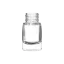 Somang Glass 0.2oz/5ml 20-415 Clear Glass Cylinder Nail Polish Bottle with Premium Heavy Base