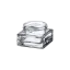 Somang Glass 1oz/30ml 46-400 Clear Glass Low-Profile Square Jar with Premium Heavy Base