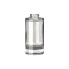 Somang Glass 1.7oz/50ml 18-400 Clear Glass Cylinder Cosmetic Bottle with Premium Heavy Base