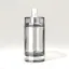 Somang Glass 1.7oz/50ml 18-400 Clear Glass Cylinder Cosmetic Bottle with Premium Heavy Base
