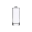 Somang Glass 1.7oz/50ml FEA 15 Clear Glass Slim Cylinder Perfume Bottle with Premium Heavy Base & Crimp Neck