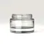 Somang Glass 1.7oz/50ml 52-400 Clear Glass Straight-Sided Wide-Mouth Jar with Premium Heavy Base