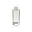 Somang Glass 2.7oz/80ml 22-410 Clear Glass Cylinder Cosmetic Bottle with Premium Heavy Base