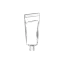 Somang Glass 0.2oz/7ml 13-415 Clear Glass Tube-Inspired Bottle for Lip Gloss & Concealers