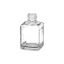 Somang Glass 1.7oz/50ml 18-415 Clear Glass Square Cosmetic Bottle