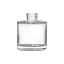 Somang Glass 1.7oz/50ml 20-410 Clear Glass Squat Cylinder Cosmetic Bottle with Premium Heavy Base for Perfumes, Serums, & Foundation