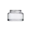 Somang Glass 2.7oz/80ml 52-400 Clear Glass Straight-Sided Face Moisturizer Jar with Premium Heavy Base