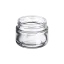 Somang Glass 1.7oz/50ml 50-410 Clear Glass Straight-Sided Face Cream Jar with Heavy Base - Wide Mouth