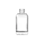 Somang Glass 1oz/30ml 18-410 Clear Glass Boston Round Cosmetic Bottle with Premium Heavy Base for Face Serum, Perfume, & Foundation
