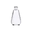 Somang Glass 1.7oz/50ml 18-415 Clear Glass Teardrop Cosmetic Bottle with Heavy Base