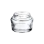 Somang Glass 2.7oz/80ml 52-400 Clear Glass Tapered Round Jar - Ideal for Face Moisturizer & Pomade