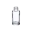 Somang Glass 1oz/30ml 20-410 Clear Glass Boston Round Cosmetic Bottle with Premium Heavy Base for Foundation, Serum, & Perfume