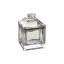 Somang Glass 1.7oz/50ml 18-410 Clear Glass Faceted Square Cube Cosmetic Bottle with Premium Heavy Base