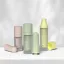 Quadpack 0.5oz / 15ml Glass Crystal Ballet Refillable Airless Bottle with Metal Free PP Pump and PP Refill Bottle - 0.2cc Dosage