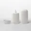 Quadpack 1.7oz / 50ml PE Pill-Shaped Urenga Tottle with Double Wall Cap