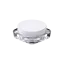 Samhwa 1.7oz/50ml PETG Slim Rounded Square Faceted Face Cream Jar with PP Screw-On Lid & Integrated Cosmetic Spatula