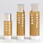 Samhwa 1oz/30ml Refillable PETG/PP Airless Pump Bottle with PETG Outer Shell and PP Inner Refill Cartridge, 0.2cc Dosage