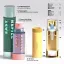 Samhwa 1oz/30ml Refillable PETG/PP Airless Pump Bottle with PETG Outer Shell and PP Inner Refill Cartridge, 0.2cc Dosage