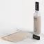 Samhwa 1.35oz/40ml Cylinder PET Foundation Bottle with Integrated Stainless Steel Spatula Applicator in Customizable Cap, Includes Built-In Wiper