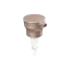CLC 28-410 Smooth Collar PP Lotion Pump with Flush Cylindrical Head, 2cc Dosage