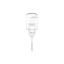 CLC 30-410 Smooth PP Foamer Pump with Overcap, 0.35cc Dosage