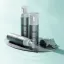 CLC 30-410 PP Wavy Grooved Foamer Pump with Domed Wide Head and Clip Lock, 0.35cc Dosage