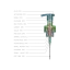 CLC 43-410 PP Foamer Pump with Clear Overcap, 0.8cc Dosage