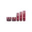 Keyuan Packaging 3.38oz/100ml 20-400 Round PETG Serum Bottle with Metallic Red PP Lotion Pump