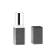 OPL Innovation 3.6g ABS Square Leather-Look Lipstick Tube with 12.1mm Aluminum Bullet Cup & Magnetic Snap
