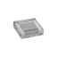 OPL Innovation Single-Pan Clear Square Acrylic Blush & Pressed Powder Compact with Mirror