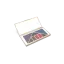 OPL Innovation 8-Pan Rectangular ABS Eyeshadow Palette with Mixed Geometric Wells & Wave Textured Decorative Top Plate