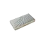 OPL Innovation 8-Pan Rectangular ABS Eyeshadow Palette with Mixed Geometric Wells & Wave Textured Decorative Top Plate