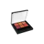 Rongyi Cosmetics 6-Pan Square ABS Eyeshadow & Lip Palette with Applicator Well & Thick-Wall Fully Transparent Top
