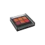 Rongyi Cosmetics 6-Pan Square ABS Eyeshadow & Lip Palette with Applicator Well & Thick-Wall Fully Transparent Top