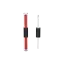 Rongyi Cosmetics 2x1.5ml / 0.05oz Double-Wall PETG Cylinder Dual-Ended Lip Gloss Tube with Customizable Doe-Foot Applicators