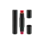 Rongyi Cosmetics 2x6g ABS Dual-Ended Cylinder Makeup Stick with 17mm Bullet Cup, Top-Fill