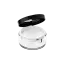 Rongyi Cosmetics 10g ABS Straight Sided Loose Powder Jar with Sifter, Hinged Cap & Mirror