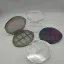 Rongyi Cosmetics 8-Pan Round Acrylic (PMMA) Eyeshadow Palette with Rectangular Wells & Mirror