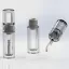 Rongyi Cosmetics 1.5ml / 0.05oz PETG Cylinder Lip Gloss Tube with Fully-Transparent Thick Cap & Customizable Doe-Foot Applicator